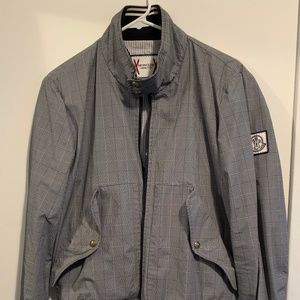 Moncler Gamme Bleu Checked Windbreaker Jacket